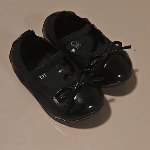 Place Shiny Black Kids Dress Shoes